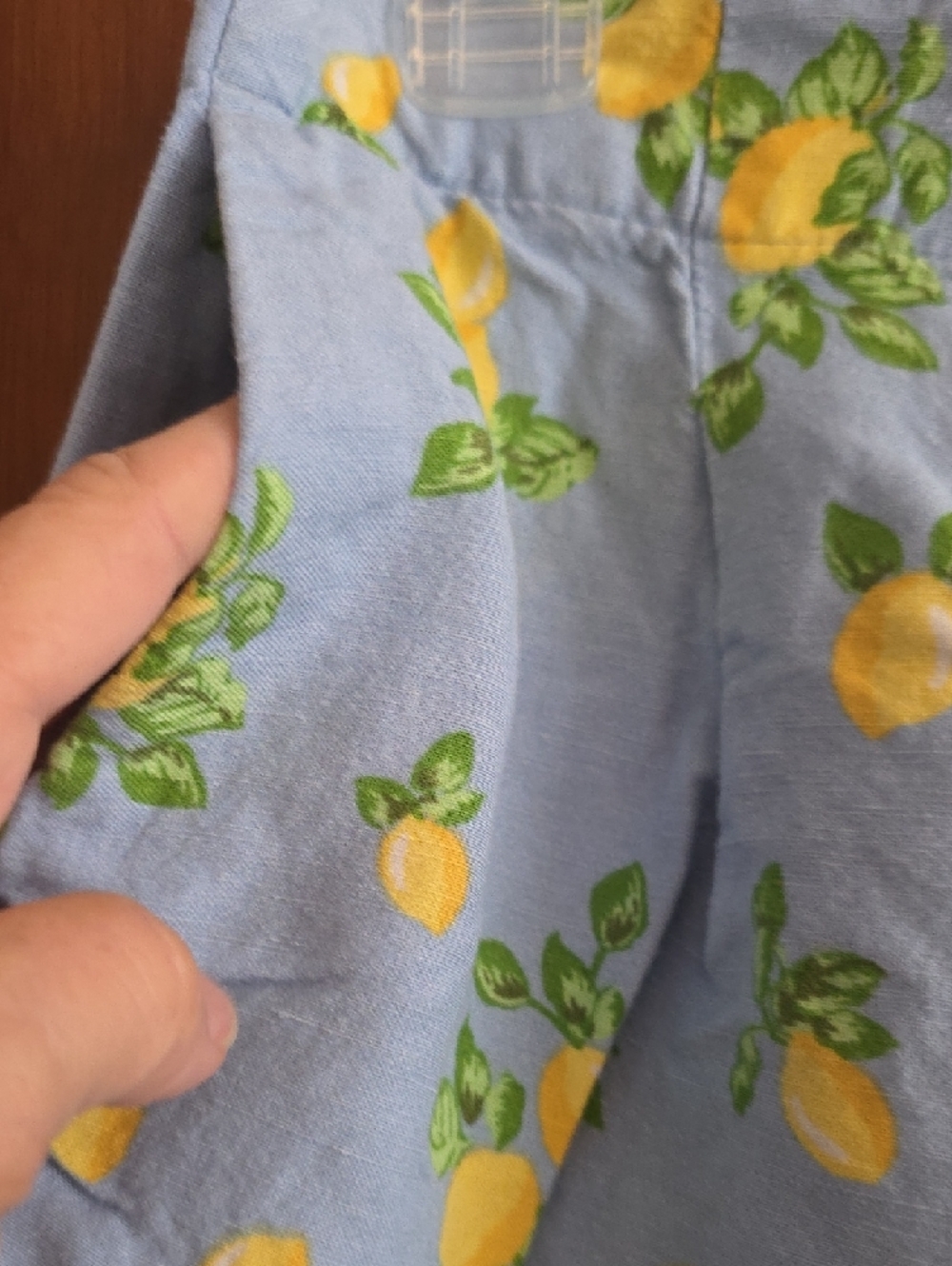 LOFT Light Blue Lemon-Print Linen Blend Shorts Sz S - Picture 3 of 9